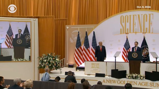 President Trump received his uncle's National Medal of Science on Thursday ahead of a medal presentation in Washington, D.C. commemorating the efforts of U.S. tech giants.

President Ronald Reagan posthumously awarded John G. Trump the science award in 1983. 