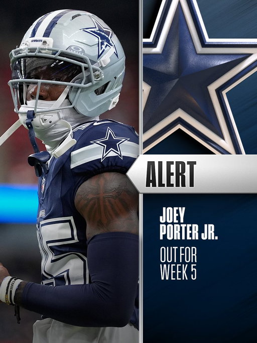 Cowboys CB Joey Porter ruled out ahead of TNF with illness. (via @RapSheet) 