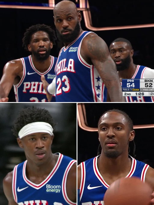 76ers' Phab 5 made their preseason debut 🔔🔥

⭐️ LBJ: 10 PTS, 4 REB, 5 AST
⭐️ Embiid: 6 PTS, 3 REB, 3 AST, 1 BLK
⭐️ Jaylen Brown: 18 PTS
⭐️ Maxey: 14 PTS, 2 3PT
⭐️ VJ: 11 PTS, 5 REB 