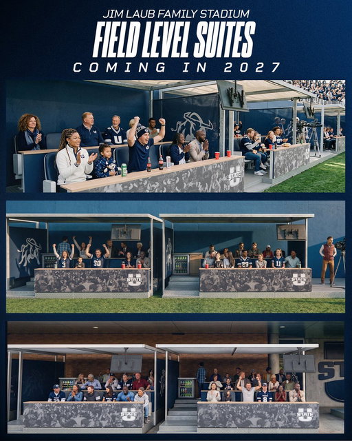 A new way to experience game day is coming to Jim Laub Family Stadium! 🏟️

Field-level suites arrive in 2027, bringing another premium experience to the lineup. Learn more below!

➡️ https://usuaggies.info/4AY2uVo 