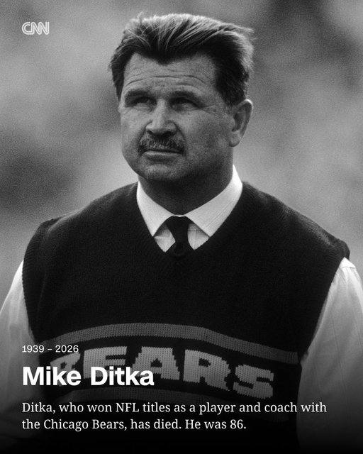 Mike Ditka, who won NFL titles as a player and coach with the Chicago Bears, has died. He was 86. https://t.co/7QEISP2XBl 