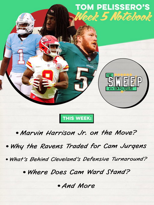 The NFL's trade market is buzzing!

Get the latest scoop on Marvin Harrison Jr., Cam Jurgens, and all the biggest story lines for Week 5 in @TomPelissero's Insider Notebook.

Read and subscribe at https://t.co/TktmOGuWRJ. 