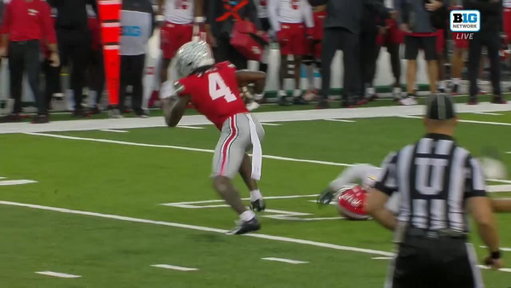 JEREMIAH SMITH ONE HANDED LIKE IT'S NOTHING! 

📺 Big Ten Network 