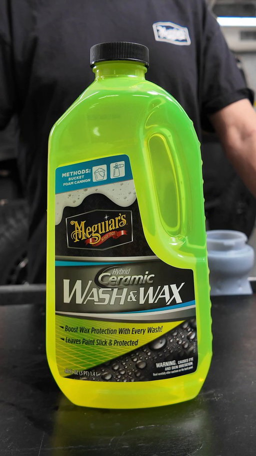 Why just wash when you can wash &amp; wax? Hybrid Ceramic Wash &amp; Wax! 

#meguiars #carwash #washandwax #ReflectYourPassion 