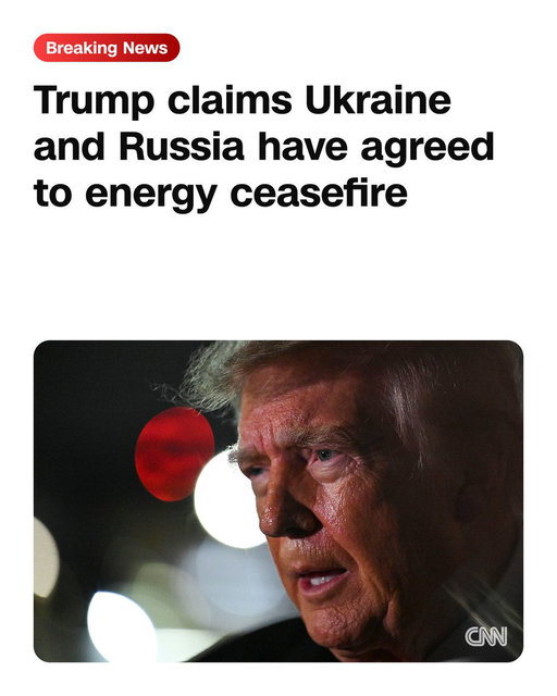 Trump claims Russia and Ukraine have agreed to what he described as an "energy ceasefire." The announcement comes days after Trump announced a deal with Putin for the US to buy Russian diesel fuel.
https://t.co/2IJRrUBrVf 