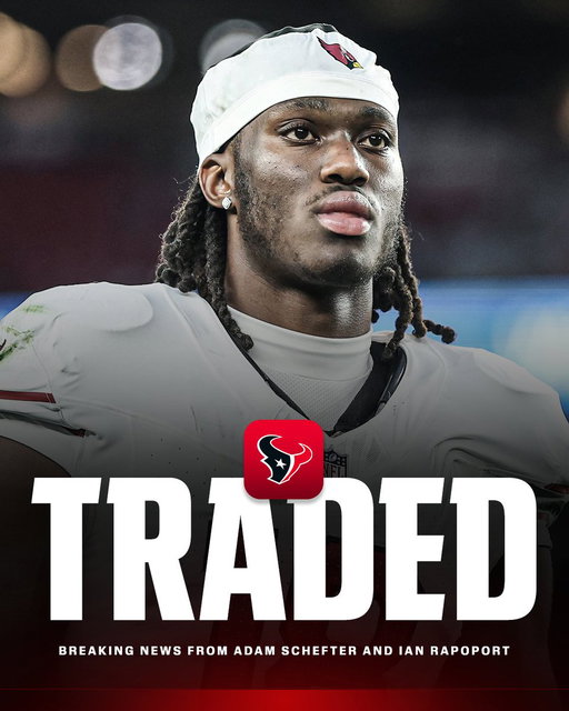 Breaking: The Texans have traded for Marvin Harrison Jr., Texans HC DeMeco Ryans announced.

Houston acquired Marvin Harrison Jr. and a 2027 7th-round pick in exchange for a 2027 2nd-round pick and 2027 6th-round pick from Arizona, per @RapSheet and @AdamSchefter. 