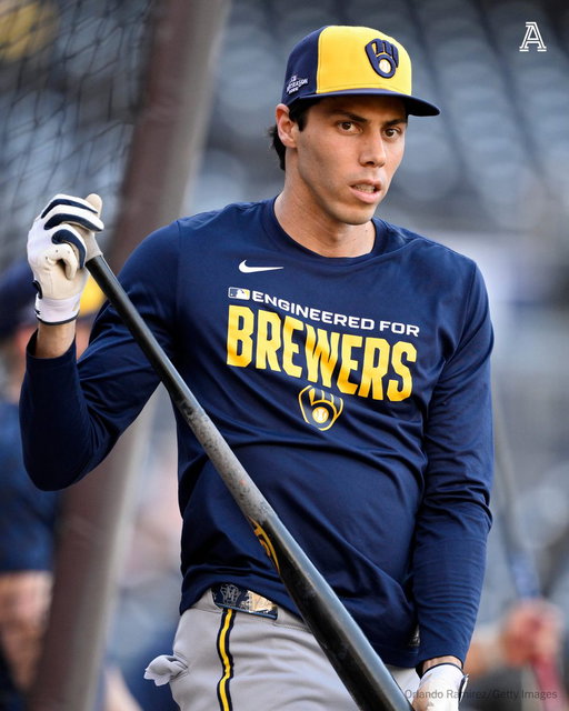The Milwaukee Brewers left designated hitter Christian Yelich out of the lineup for Game 1 of the National League Championship Series on Sunday, opting for a platoon advantage rather than their newly named team captain against Los Angeles Dodgers lefty Tarik Skubal. 