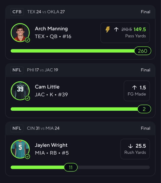There we gooo ✅

Another free slip cashing 😎 Pretty easy to win when you're getting -160 plays on PrizePicks! 

Get all my slips (free trial) 👇
https://whop.com/checkout/plan_eaVV5kfoHbWOh 
