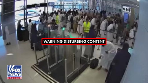 DISTURBING CONTENT: Passengers are seen lining up at security and sitting in a waiting area at Saudi Arabia's Riyadh airport just moments before a deadly attack sends people scrambling for cover.

The newly released surveillance footage captures the terrifying moments surrounding Saturday's strike, which killed 13 people and wounded more than 300.

Yemen's Iran-backed Houthi rebels have claimed responsibility for the attack, which has forced the international airport to suspend operations.