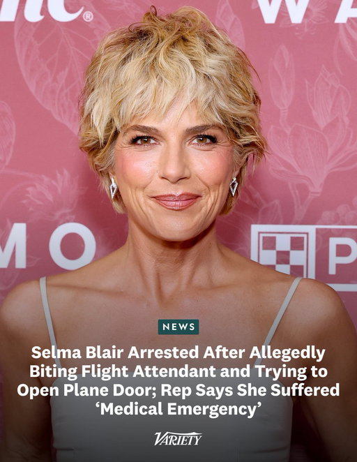 Selma Blair was arrested Sunday after an alleged violent incident aboard a Delta flight from Los Angeles to New York:

• Blair allegedly tried to open the plane door mid-flight, punched one flight attendant and bit another

• She was taken into custody after landing and transported to a hospital for evaluation

• Both flight attendants reported injuries, with one receiving hospital treatment

https://t.co/qts1OHQ2Jj