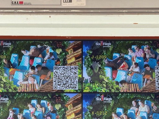 The person who passed after falling from a roller coaster at Six Flags allegedly captured on souvenir photo. 
