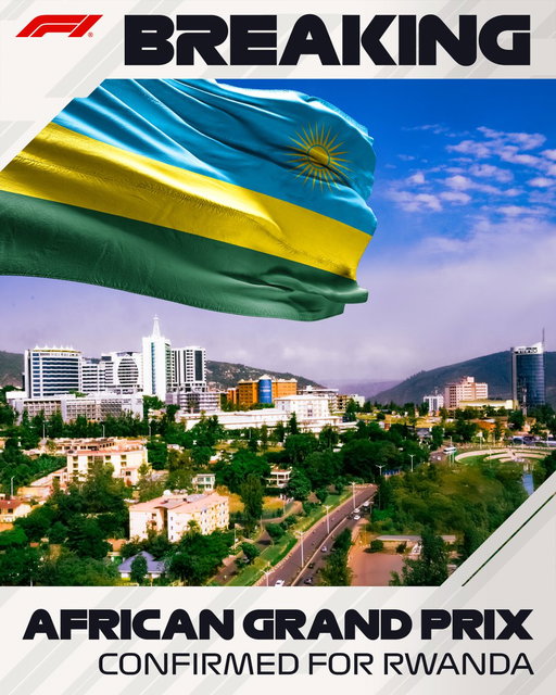 BREAKING: Formula 1 returns to Africa with 10 year agreement to race in Rwanda

The African Grand Prix is set to join the F1 calendar in the early 2030s

#F1 