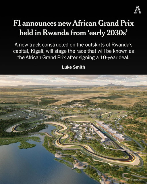 Formula 1 has announced it will return to Africa for the first time in nearly 40 years after signing a deal with Rwanda to host a race by the early 2030s.

More from @LukeSmithF1: https://t.co/w2aRu0upMt 