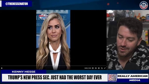 Kenny Hesse: “Trump’s new Press Secretary Katie Zacharia’s first press briefing was so brutally bad. It’s Miss Teen USA 2007. When you hire someone based on how much they resemble your daughter instead of skill. She reads at Trump’s level: kindergarten” 