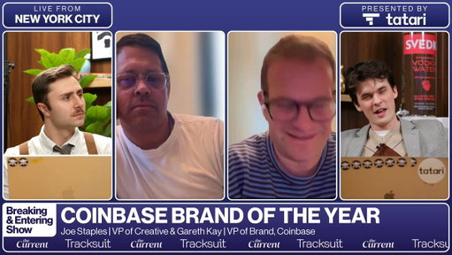 FULL INTERVIEW: Joe Staples, VP of Creative at Coinbase, and Gareth Kay, VP of Brand at Coinbase, joined us on today’s live show to talk about Coinbase’s insanely successful year.

00:00-01:08 Coinbase is crushin’ it
01:08-02:19 THIS is better than an award
02:19-04:40 People are scared of having a POV
04:40-06:33 The work is cool, but is it actually working?
06:33-09:08 No one cares about your D&AD black pencil
09:08-10:45 Why choose a brand new agency?
10:45-12:11 Similar enough to get along, different enough to be dangerous
12:11-13:08 These guys do NOT miss agency life
13:08-14:26 Talking nicely behind Brian Armstrong’s back