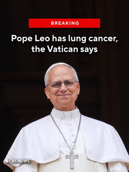 Pope Leo XIV's surgery confirmed that he has lung cancer and he had the lower lobe of his right lung removed, the Vatican said Tuesday.

The tests confirmed a diagnosis of lung adenocarcinoma, the Vatican said in a medical bulletin after the surgery. It said the diagnosis had been suspected by preoperative tests and was confirmed during surgery.
