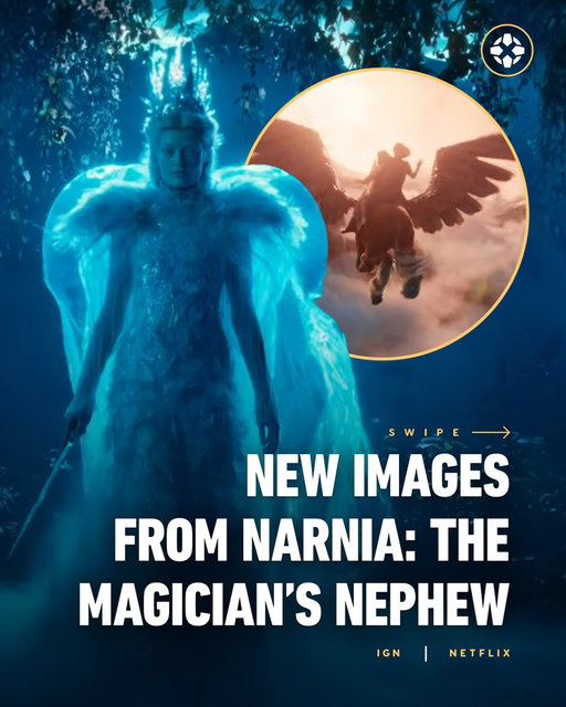 Netflix unveiled the trailer for Greta Gerwig's Narnia: The Magician's Nephew and with it, new looks at Daniel Craig, Emma Mackey, and Carey Mulligan. (1/3) 