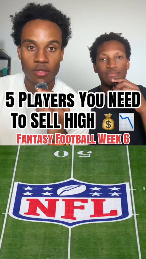 Week 6 sell highs. Get as much value as you can from these guys #fantasyfootball #fantasyfootballtips #fantasyfootballadvice #pukanacua #buckyirving 