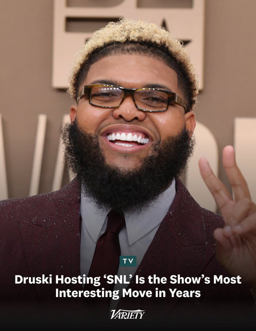 With a little-known cast, uneven sketches and yet another appearance by obvious misogynist Shane Gillis, Druski hosting “Saturday Night Live” is the most interesting thing the show has done in years, writes Variety’s Aramide Tinubu.

"Druski has worked for years to build his own platform and digital leverage, which extends well beyond the confining term of 'influencer.' He has been a shining star in the Black community for years; everyone else — including 'SNL'— is just now catching up." 

https://t.co/20NkVuCh99