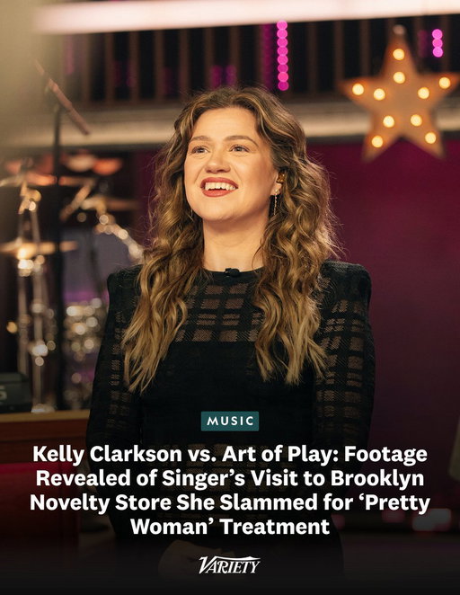 Footage of Kelly Clarkson visiting the Brooklyn novelty store she slammed on Saturday was acquired and released by Pablo Torre, host of the investigative podcast, “Pablo Torre Finds Out.”

The video offers another perspective on the ongoing drama between Clarkson and Art of Play, the Brooklyn local business she alleged gave her the “Pretty Woman” treatment when an employee looked at the singer as though she “couldn’t afford” Molly, the $15,000 bird automaton she inquired about purchasing.

https://t.co/YuIbSSSAOm