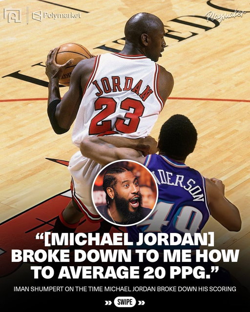 MJ gave Shump the blueprint to getting buckets 👀 