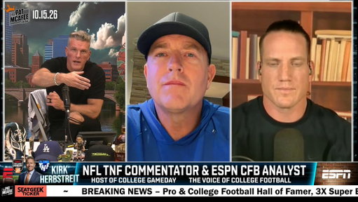 "A lot of times these blood clots start in your calf..

If you ever feel a calf injury I would recommend getting checked out..

I had several clots in my calf and I was so fortunate" ~ @KirkHerbstreit #PMSLive 