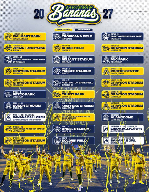 Our 2027 schedule is officially here! 👀 
