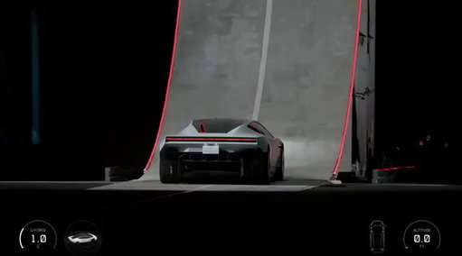 BREAKING: Elon Musk has unveiled the Tesla Roadster by launching it off a ramp, where it flipped in midair before landing safely on the ground. 