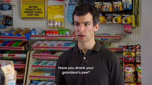 elizabeth holmes' only impression of nathan fielder before the doc #NathanForYou 
