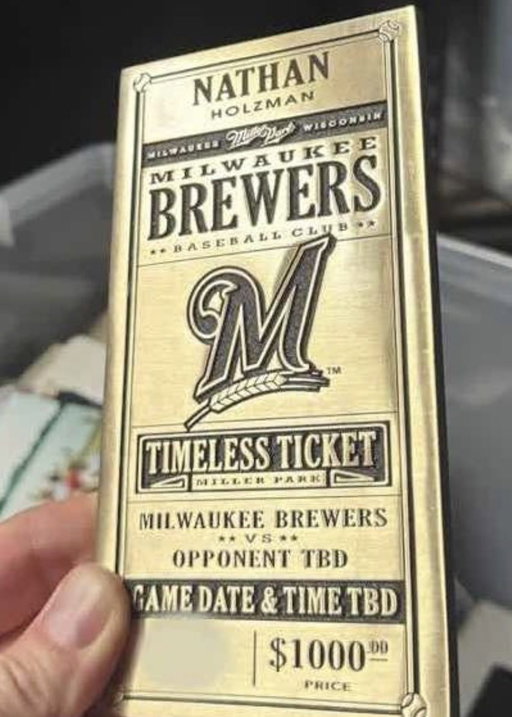 🚨In 2015, the Milwaukee Brewers sold 1000 “Timeless Tickets” to fans for $1000 each that could be used for ANY game in the future 

The Brewers confirmed they are honoring "Timeless Ticket" redemptions for World Series games 