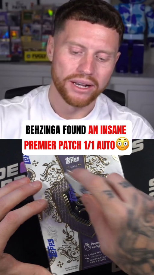 Behzinga has had some unreal luck recently🤯🔥 

#fútbolcards #fútbol #soccercards #topps #whodoyoucollect #sportscards #1of1 #cardpull #behzinga #sidemen #thehobby #cardcollector 