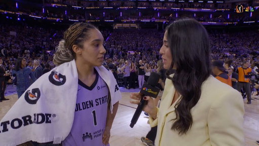 Kept her foot on the gas ⛽️

Hear from Gabby Williams post game as she recalls what led to the Game 1 win and how the Valks kept their composure 