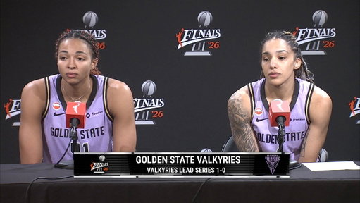 Never rattled 😎

Gabby Williams describes how Golden State overcame a 4Q deficit by stepping up on the defensive end 