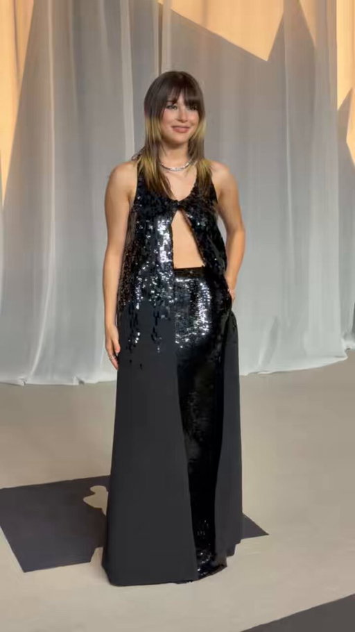 Alysa Liu arrives at the #AcademyMuseumGala 