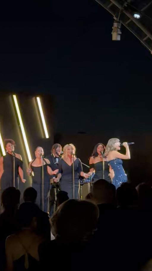 Taylor Swift performs “The Fate of Ophelia” for the first time at the Academy Museum Gala. 