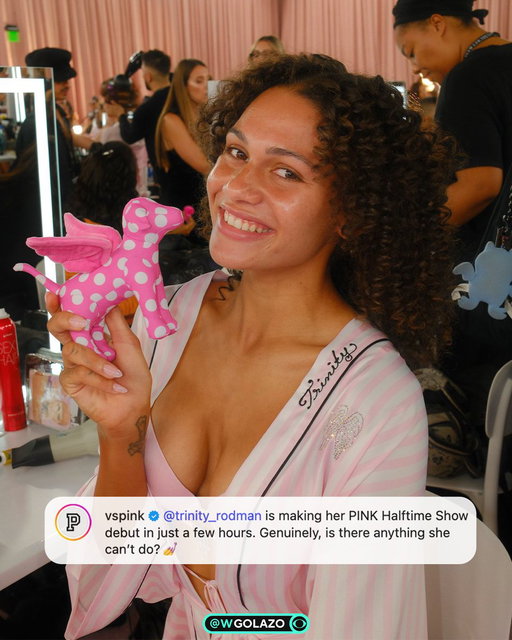 "I would say I'm more nervous for this than probably a World Cup game." 😂

Trinity Rodman ahead of her Victoria's Secret PINK Halftime Show debut 💗🪽 