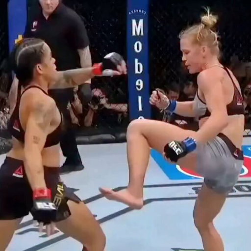 Probably one of the cleanest head kicks I've ever seen.  