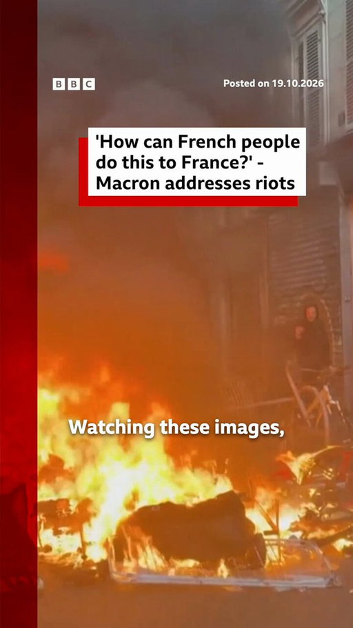 French President Emmanuel Macron has warned people who took part in riots not to "escalate" after a weekend of protests and disorder across the country. Read more: https://t.co/K3WxYLVqGW 