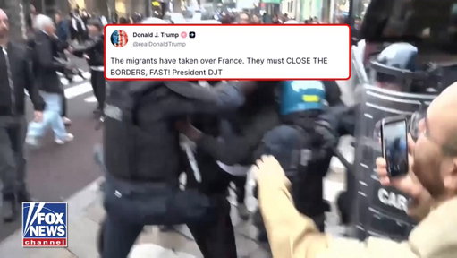 “The migrants have taken over France. They must CLOSE THE BORDERS, FAST!”

President Trump delivers a warning as France grapples with widespread unrest, with more than 2,400 people reportedly arrested following protests, clashes with police, looting and damage to businesses and public buildings.

President Emmanuel Macron acknowledges failures in anticipating the violence but rejects his interior minister's offer to resign.

What began with student concerns over school conditions has grown into a broader wave of demonstrations over living costs and public services.