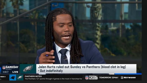 “It looked like Jalen is kind of getting himself out of the fray…he's pulling himself out so that this doesn't look like it's on me”

Michael Robinson on Jalen Hurts’ blood clots 