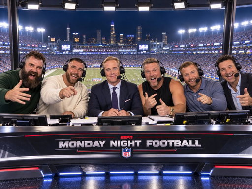The Monday Night Football booth next season: 
