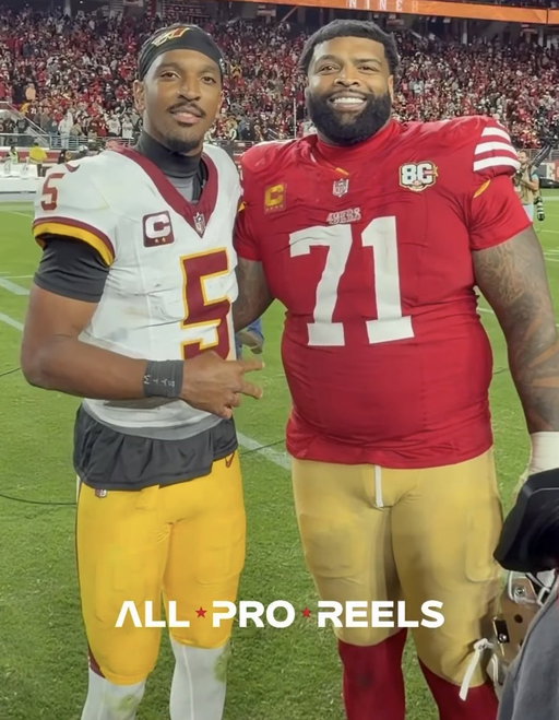 Jayden Daniels 🤝 Trent Williams 