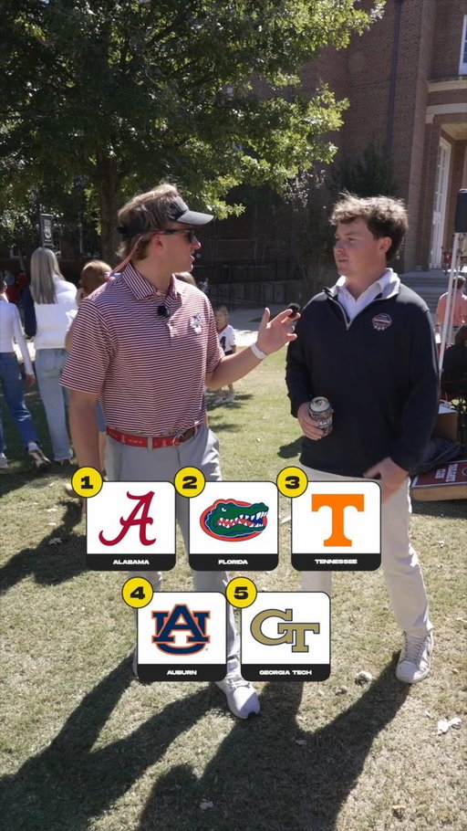 Who is Georgia’s REAL Rival? 

We asked Georgia fans to blind rank their rivals 

Alabama 
Tennessee 
Florida 
Georgia Tech 
Auburn 

What’s the correct order? 