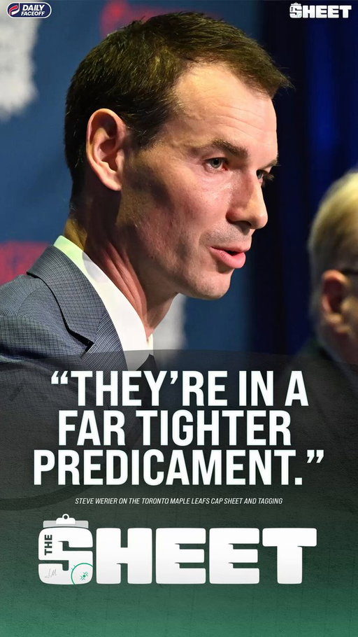 “They're basically money in, money out for next year's cap.” 👀🍁 

 Steve Werier breaks down how the Maple Leafs' limited tagging room could restrict their ability to make significant roster upgrades despite having available LTIR space.  

Presented by Taco Time Canada 