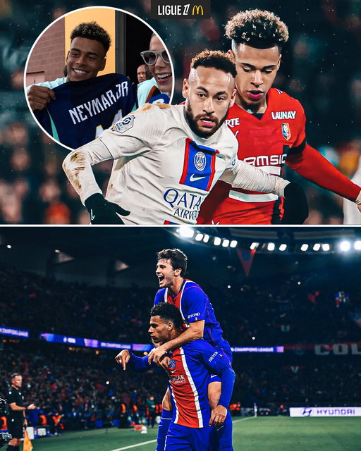 Growing up watching Neymar. Now scoring against Barcelona 🥹✨ 