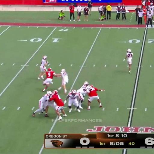 OSU WR Jesse Legree has been UNGUARDABLE this season for the 5 -2 Beavers 😤🦫 

The True Freshman has 46 REC | 1040 YDS | 14 TDS in Oregon State’s first 7 games 😳 