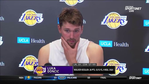 Luka Doncic on his exchange with Yaxel Lendeborg and halfcourt shot response:

"He was talking crazy ... I knew that was going before I got it in my hands. I work on those." 