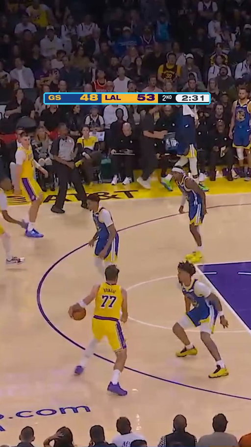 Luka Doncic exchanges words with Warriors rookie Yaxel Lendeborg about weak foul calls 
