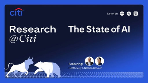 What will shape AI's next chapter? In this Research @ Citi podcast, @heathterry &amp; @nathanbenaich explore findings from Nathan's State of AI report, including frontier model competition, autonomous agents &amp; the race to build AI infrastructure.@airstreet https://on.citi/3UcksTl 