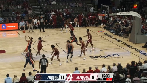 Tensions are high between Auburn and Alabama early in their exhibition game 🫣

(🎥 @KnightEady) 